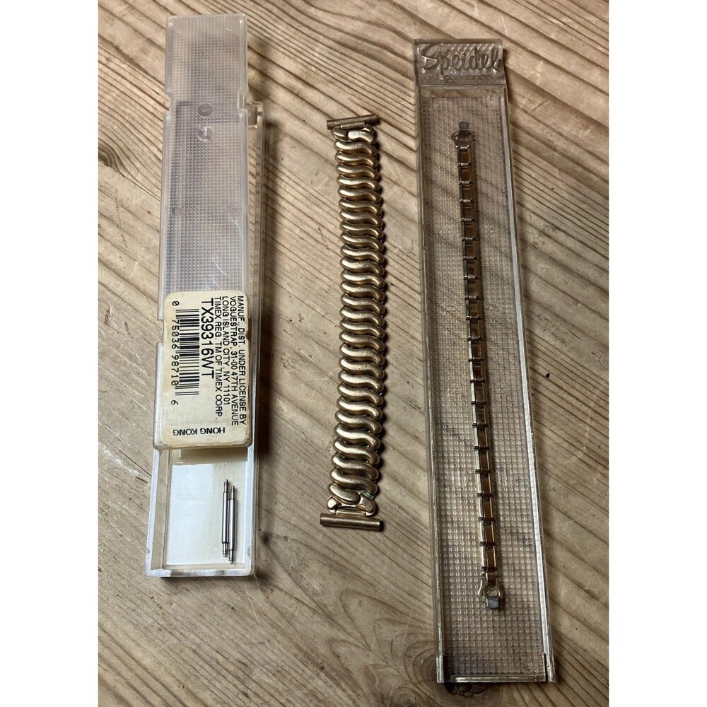 Vintage 10k Gf Watch Bands Lot Of 2 - Speidel , Some Cases Read